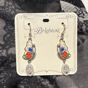 Brighton Floral Butterfly Dangle Earrings